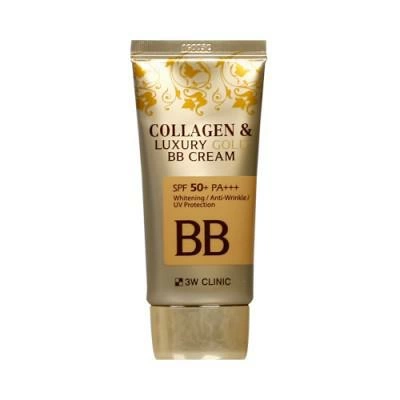 3W Clinic BB крем Collagen & Luxury Gold BB Cream с коллагеном и коллоидным золотом, 50 мл.