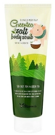 Elizavecca Скраб для тела Green tea Salt Body Scrub, 300 гр.