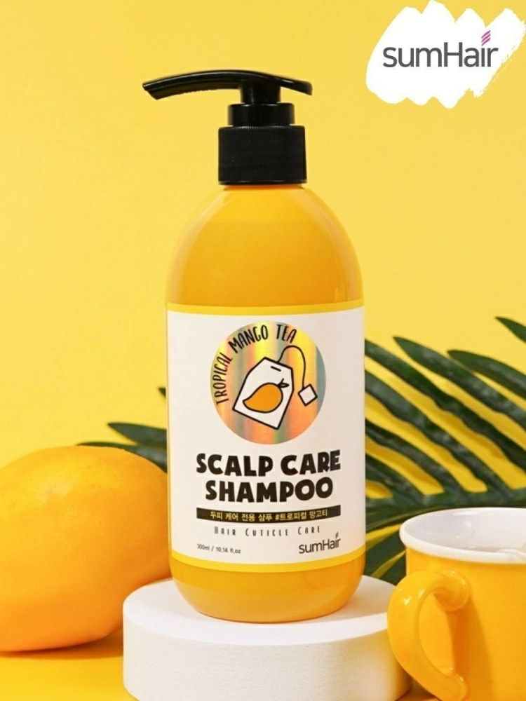 Шампунь SUMHAIR Scalp Care Shampoo Tropical Mango Tea, 300 мл.