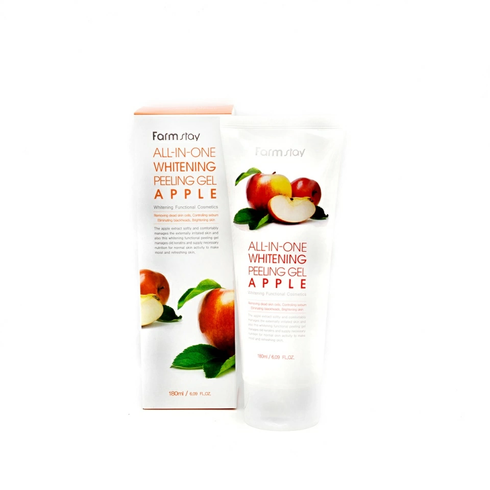 FarmStay All-In-One Whitening Peeling Gel Apple Отшелушивающий гель с экстрактом яблока, выравнивающ