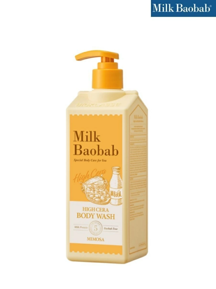 MilkBaobab Гель High Cera Body Wash Mimosa, 500 мл.
