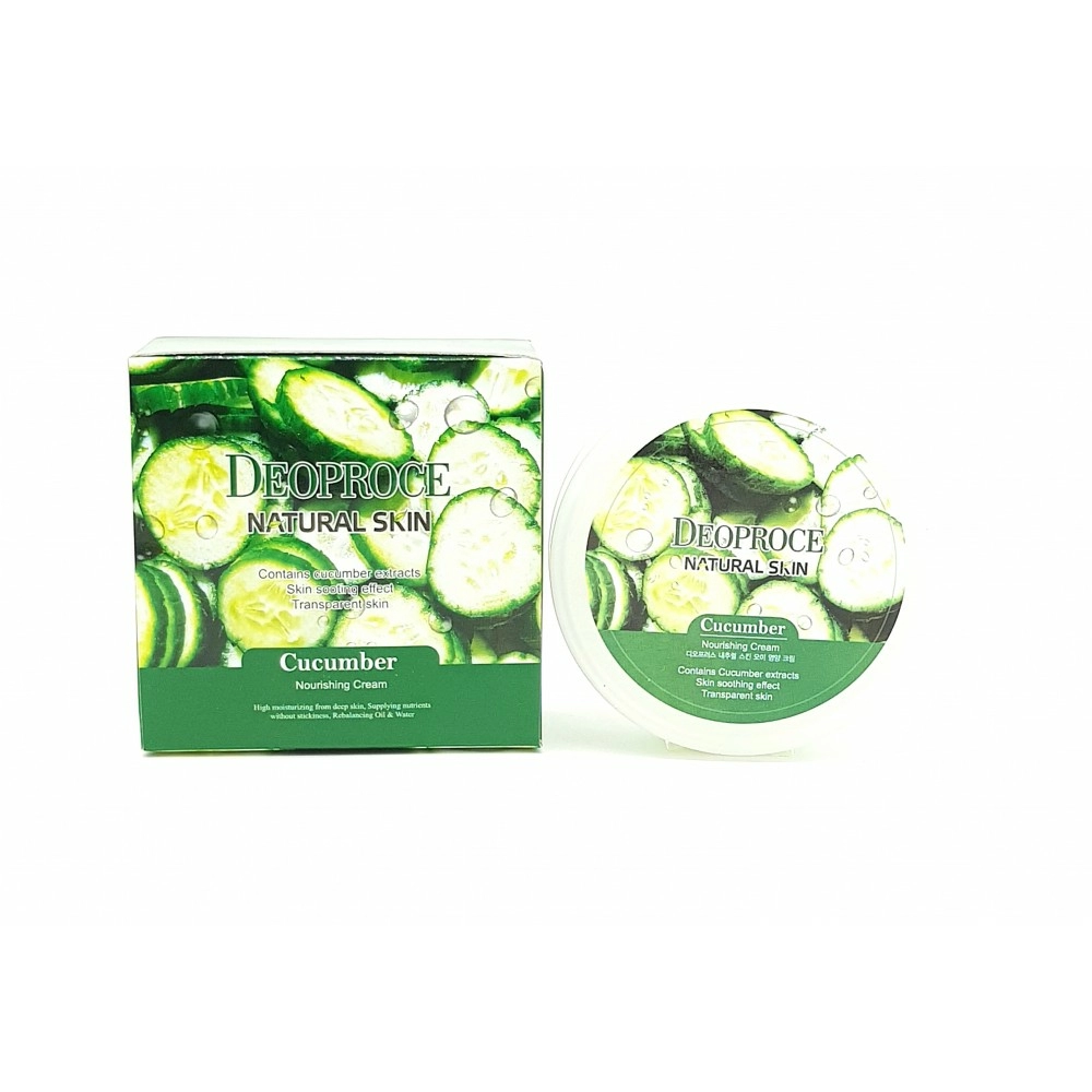 Deoproce Крем для лица и тела Natural Skin Cucumber Nourishing Cream, 100 гр.