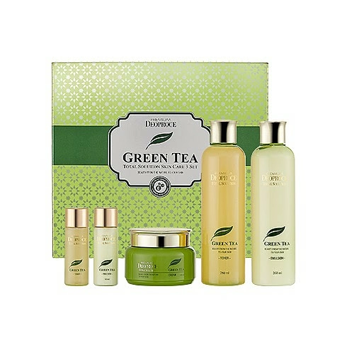 Deoproce Набор для лица уходовый Premium Green Tea Total Solution 3 Set