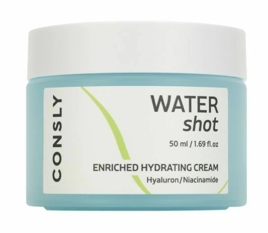 Consly Water Shot Enriched Hydrating Hyaluronic And Niacinamide Cream Увлажняющий крем с гиалуроновой кислотой и ниацинамидом 50мл