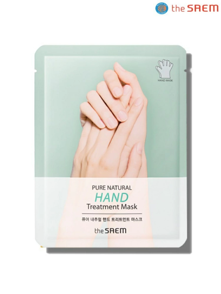 The Saem Маска для рук PURE NATURAL Hand Treatment Mask, 2 шт. по 8 гр.