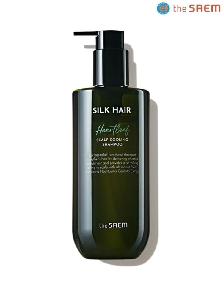 The Saem Шампунь Silk Hair Heartleaf Scalp Cooling Shampoo, 400 мл.