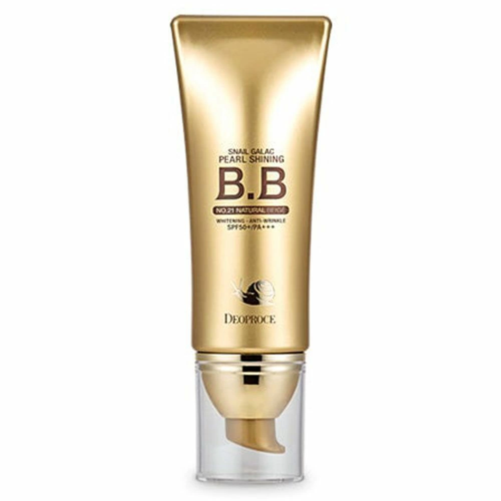 Deoproce BB крем сияющий Snail Galac-Tox Pearl Shining BB Cream 23 с муцином улитки, 40 гр.