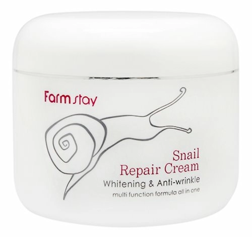 FarmStay Восстанавливающий крем для лица Snail Repair Cream с муцином улитки, 100 мл.