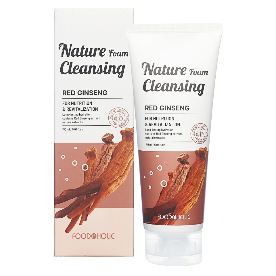 Foodaholic Nature Пенка для лица Nature Foam Cleansing Red Ginseng (150 мл.)