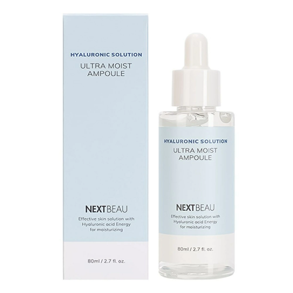 NEXTBEAU Hyaluronic Solution Ultra Moist Ampoule Ультраувлажняющая ампульная сыворотка с гиалуроновой кислотой 80мл