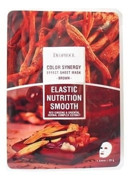 Deoproce Тканевая маска для лица Color Synergy Effect Sheet Mask Brown, 20 гр.