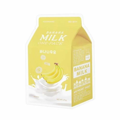 A'PIEU Тканевая маска для лица Banana Milk One-Pack с экстрактом банана, 21 гр.