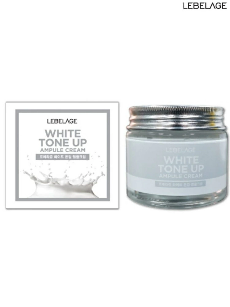 Крем выравнивающий тон лица Lebelage White Tone Up Ampule Cream, 70 мл.