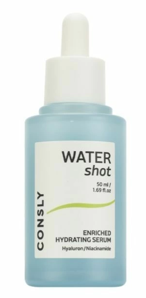 Consly Water Shot Enriched Hydrating Hyaluronic And Niacinamide Serum Увлажняющая сыворотка с гиалуроновой кислотой и ниацинамидом 50мл