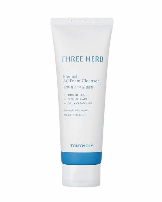 Tonymoly Three-herb Blemish AC Foam Cleanser Пенка для умывания для проблемной кожи 150мл