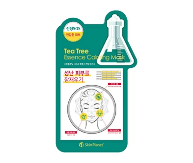 Mijin Тканевая маска для лица чайное дерево Tea Tree Essence Calming Mask, 26 гр.