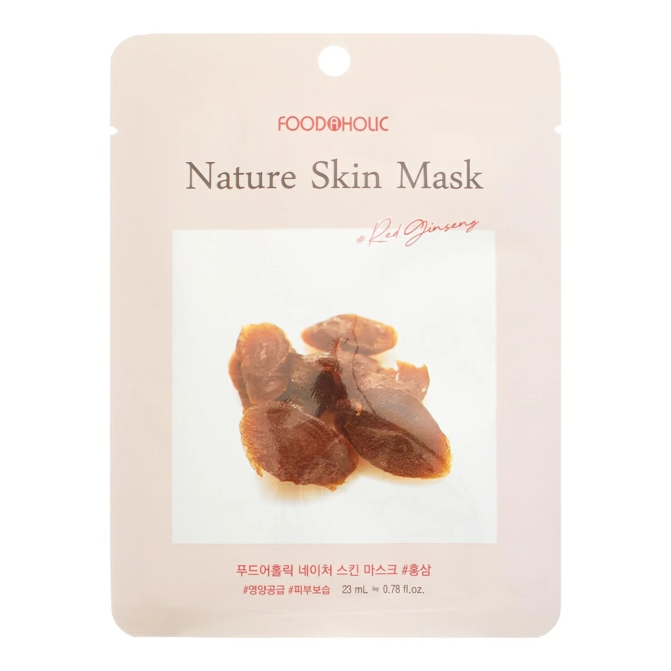 Foodaholic Тканевая маска Red Ginseng Nature Skin Mask (23ml)