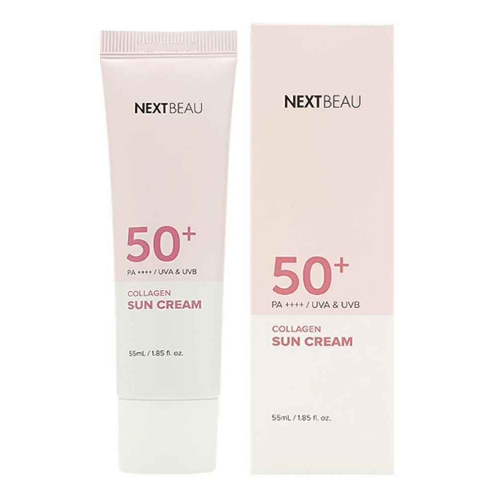 NEXTBEAU Collagen Sun Cream SPF 50+ / PA++++ Солнцезащитный омолаживающий крем с коллагеном SPF 50+ / PA++++ 55мл