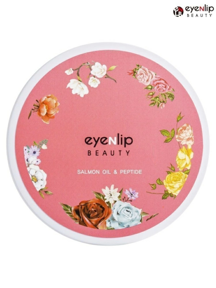 Eyenlip Гидрогелевые патчи для глаз Salmon Oil & Peptide Hydrogel Eye Patch с лососевым маслом и пептидами, 60 шт.