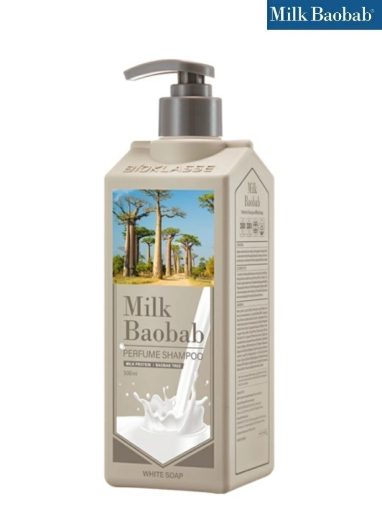 MilkBaobab Шампунь Perfume Shampoo White Soap, 500 мл.