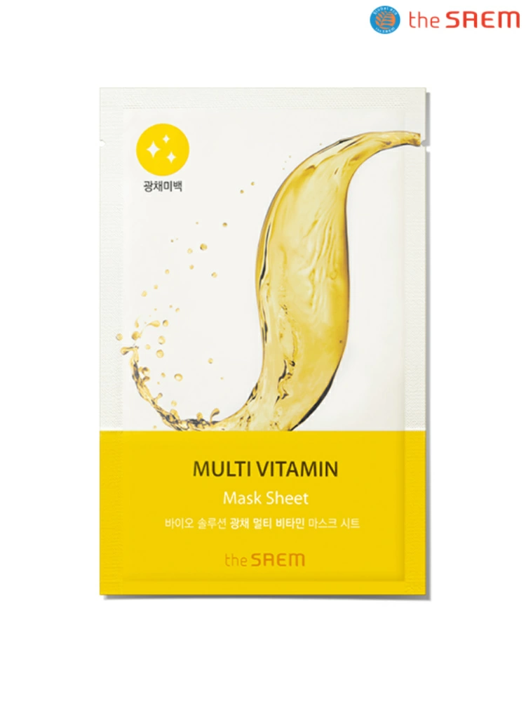 The Saem Тканевая маска Bio Solution Radiance Multi Vitamin Mask Sheet, 1 шт.