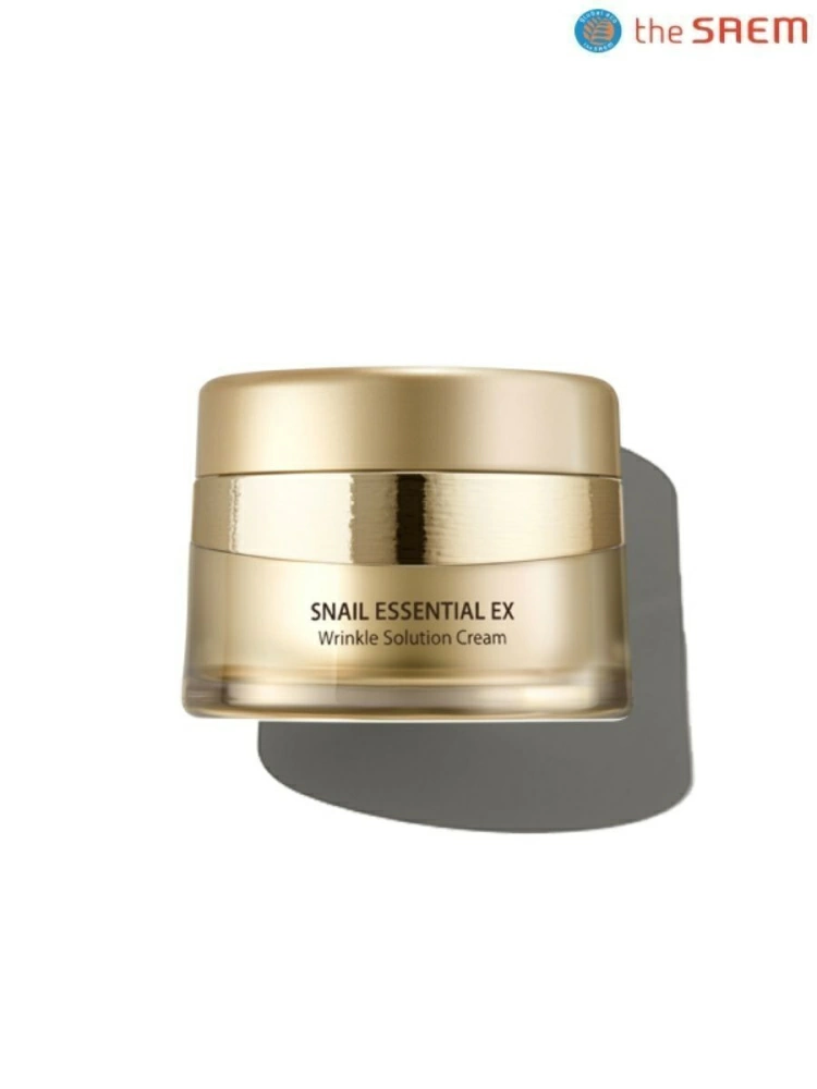 The Saem Антивозрастной крем для лица Snail Essential EX Wrinkle Solution Cream, 50 мл.