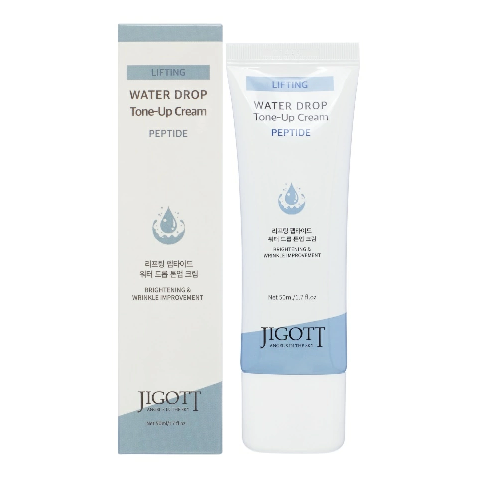 Jigott CREAM Крем-лифтинг для кожи лица с пептидами Lifting Peptide Water Drop Tone Up Cream, 50 мл.