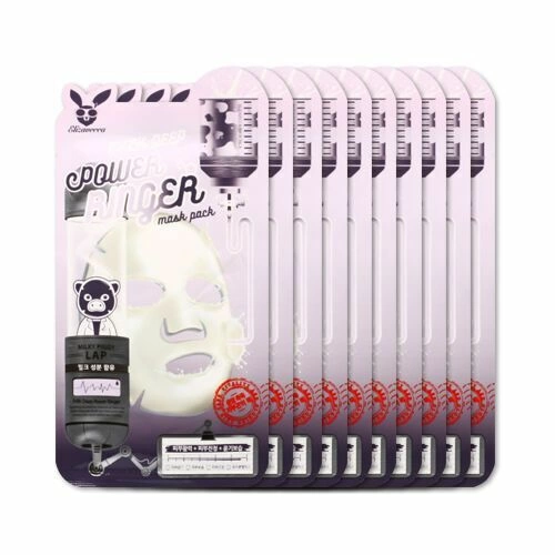 Elizavecca Набор тканевых масок Deep Power Ringer Mask Pack Milk, 10 шт. по 23 мл.