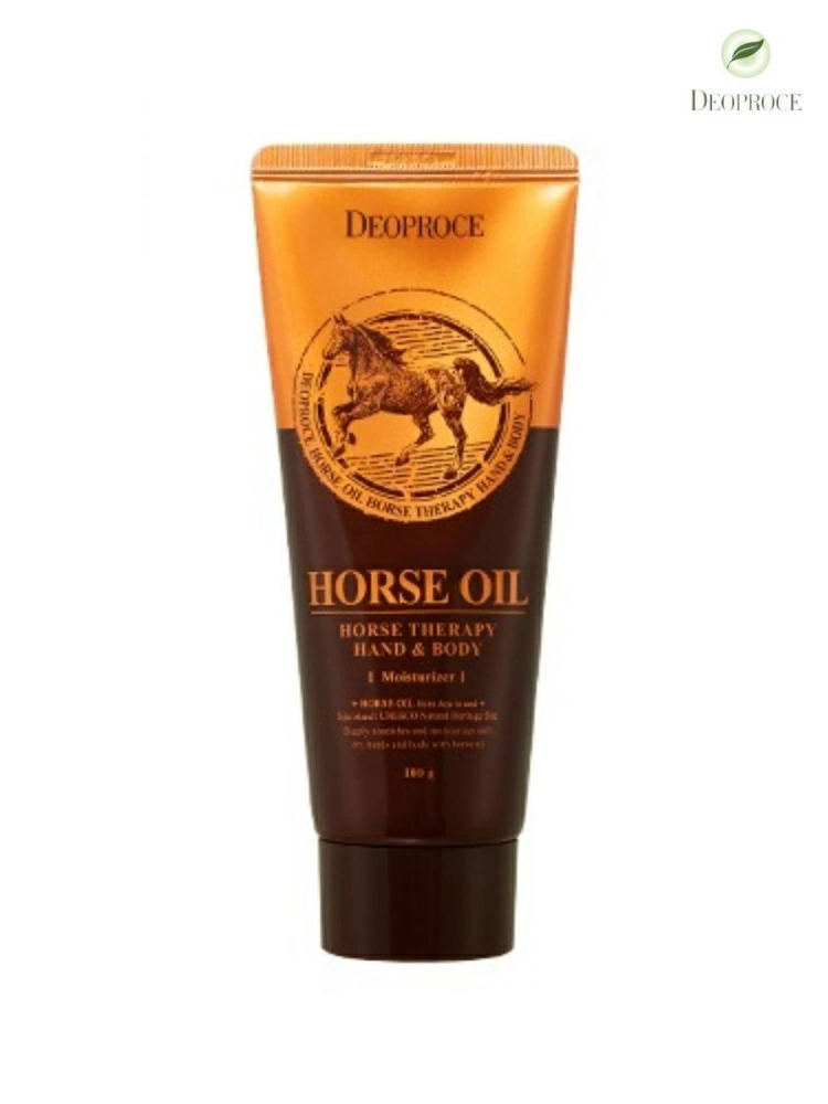 Deoproce Крем для тела и рук Hand & Body Horse Oil Cream с лошадиным жиром, 100 мл.