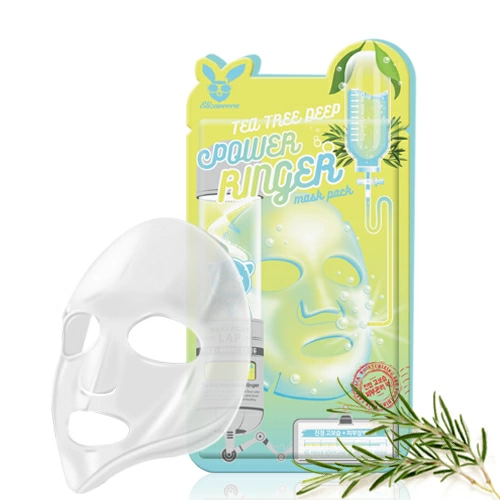 Elizavecca Тканевая маска для лица Tea Tree Deep Power Ringer Mask Pack, 23 мл.