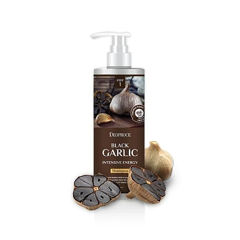 Deoproce Шампунь для волос Black Garlic Intensive Energy Shampoo, с экстрактом черного чеснока, 1 л.