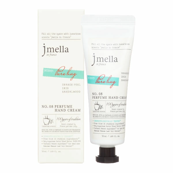 Jmella IN FRANCE PURE HUG PERFUME HAND CREAM Крем для рук "Апельсин, ирис, сандаловое дерево"