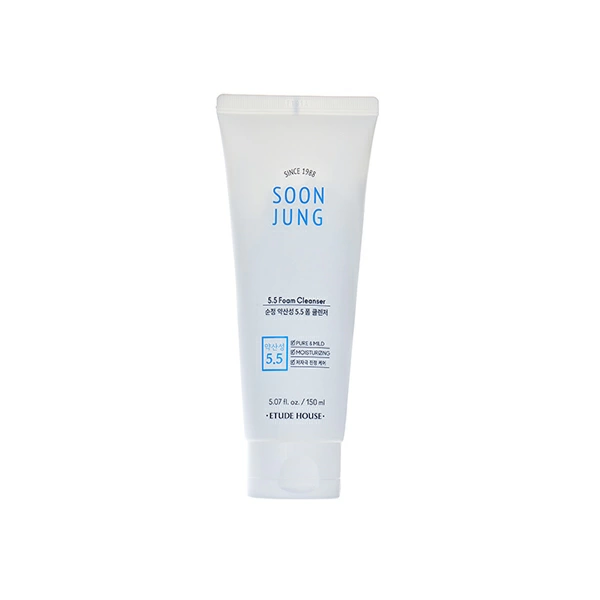 Etude House Soon Jung 5.5 foam cleanser Очищающая пенка для чувствительной кожи