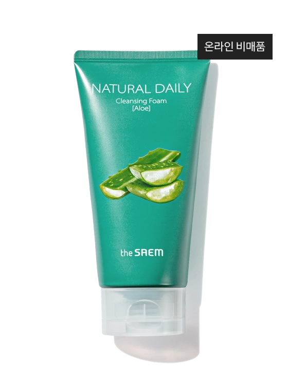 The Saem Пенка Natural Daily Cleansing Foam Aloe, 150 мл.