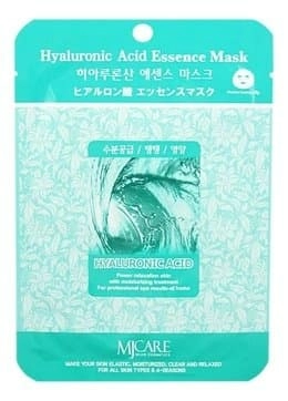 Тканевая маска для лица Mijin Hyaluronic Acid Essence Mask с гиалуроновой кислотой, 23 гр.