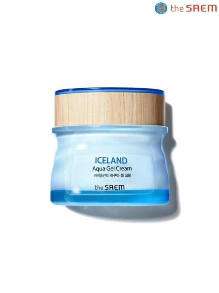 The Saem Увлажняющий крем-гель для лица Iceland Aqua Gel Cream, 60 мл.