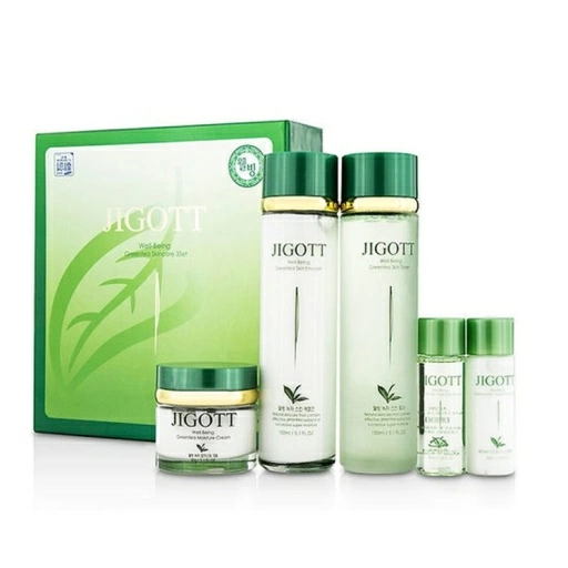 Jigott SET Набор кремов WELL-BEING GREEN TEA SKIN CARE 3SET