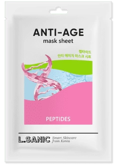 L.Sanic Тканевая маска антивозрастная с пептидами Peptides Anti-Age Mask Sheet, 25мл