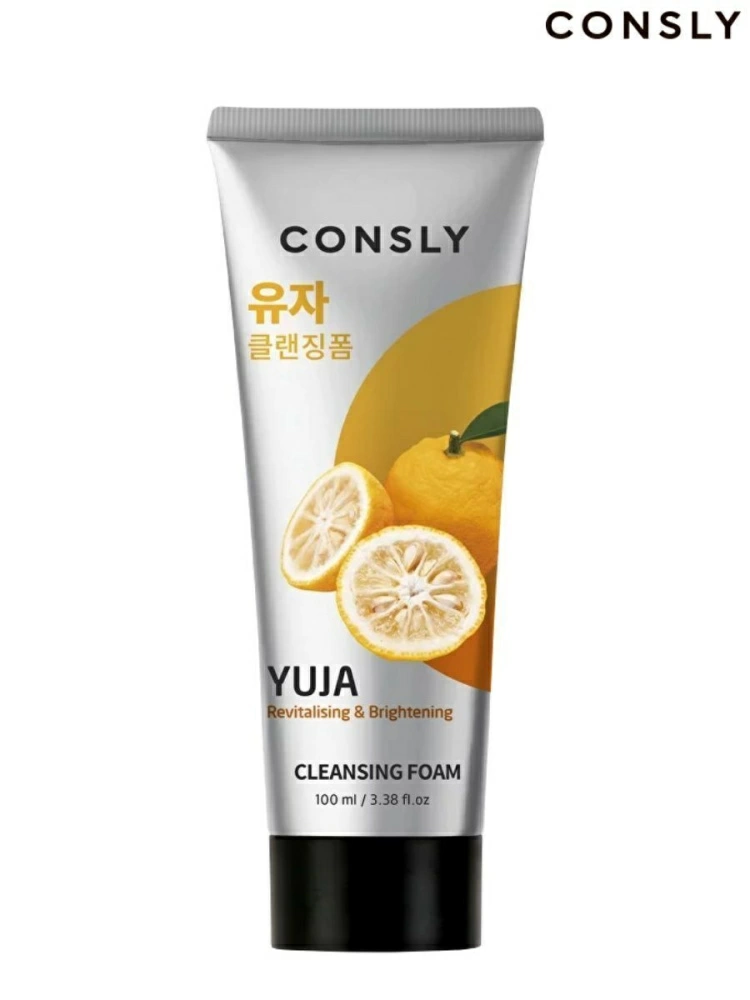 Consly Пенка для умывания витаминизирующая кремовая с экстрактом юдзу Yuja Revitalizing Creamy Cleansing Foam, 100 мл.