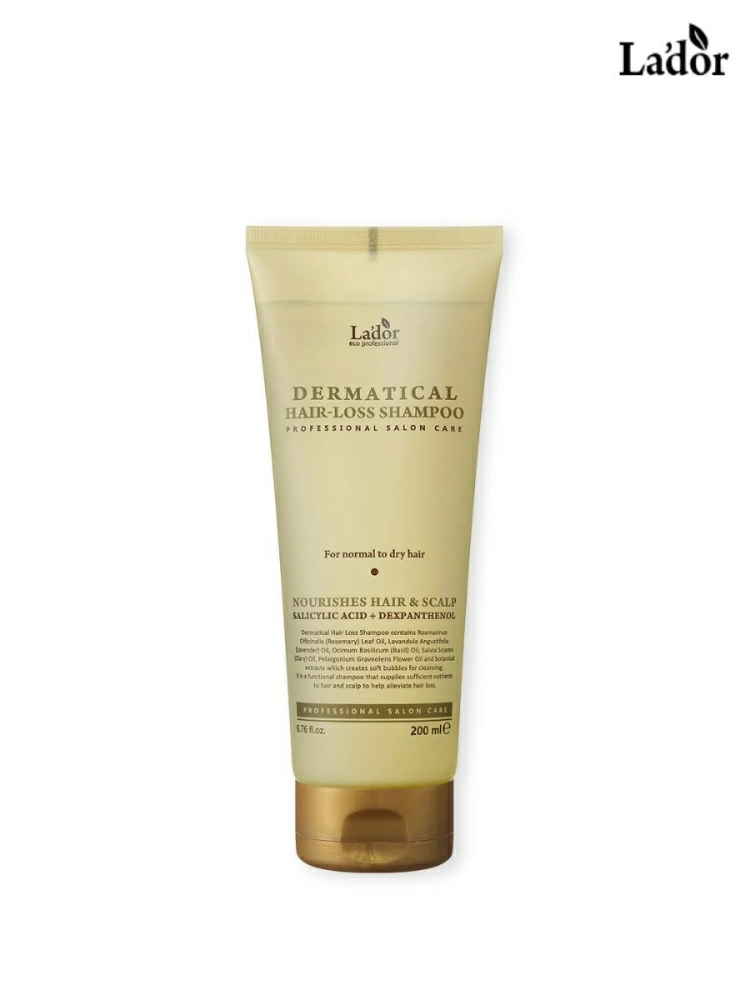 Lador Шампунь против выпадения волос Dermatical Hair Loss Shampoo For Normal and Dry Hair, 200 мл.