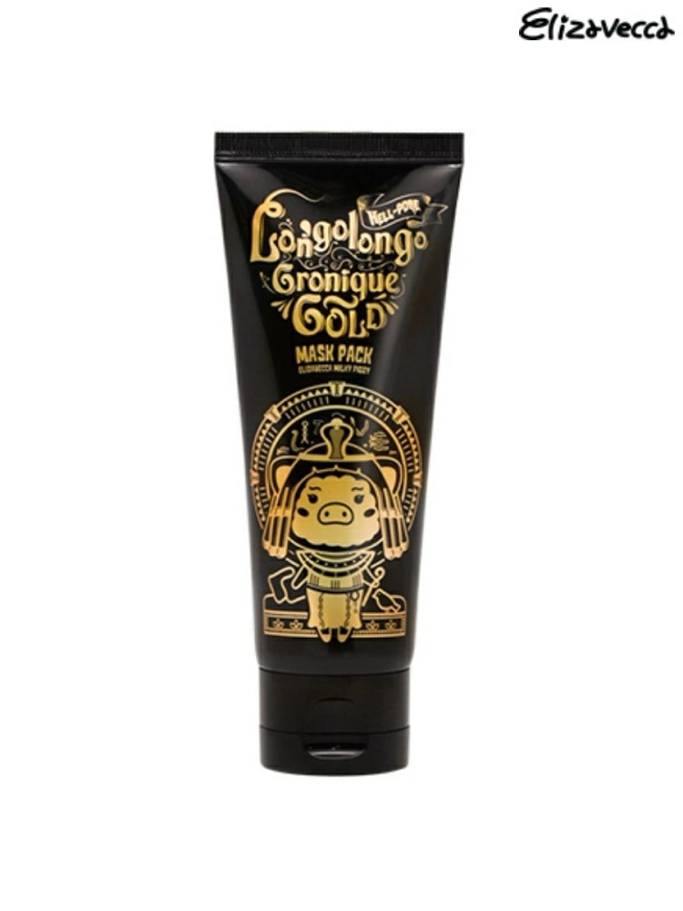 Elizavecca Золотая маска-пленка для лица Hell-Pore Longolongo Gronique Gold Mask Pack, 100 мл.