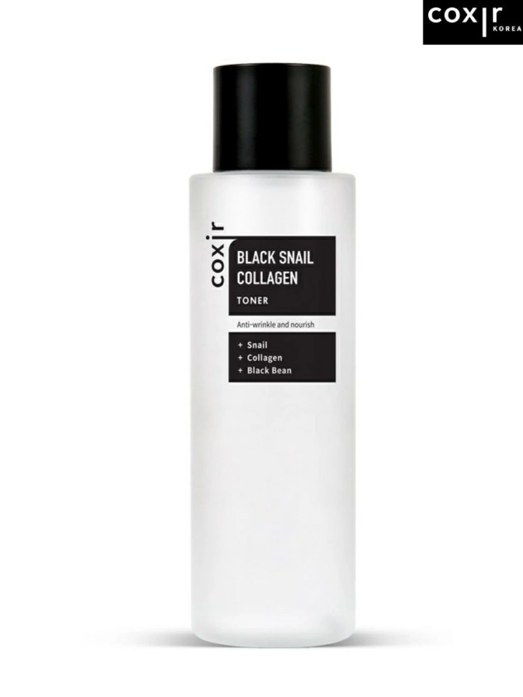 Coxir Тонер для лица для сухой кожи с коллагеном и черной улиткой Black Snail Collagen Toner, 150 мл.