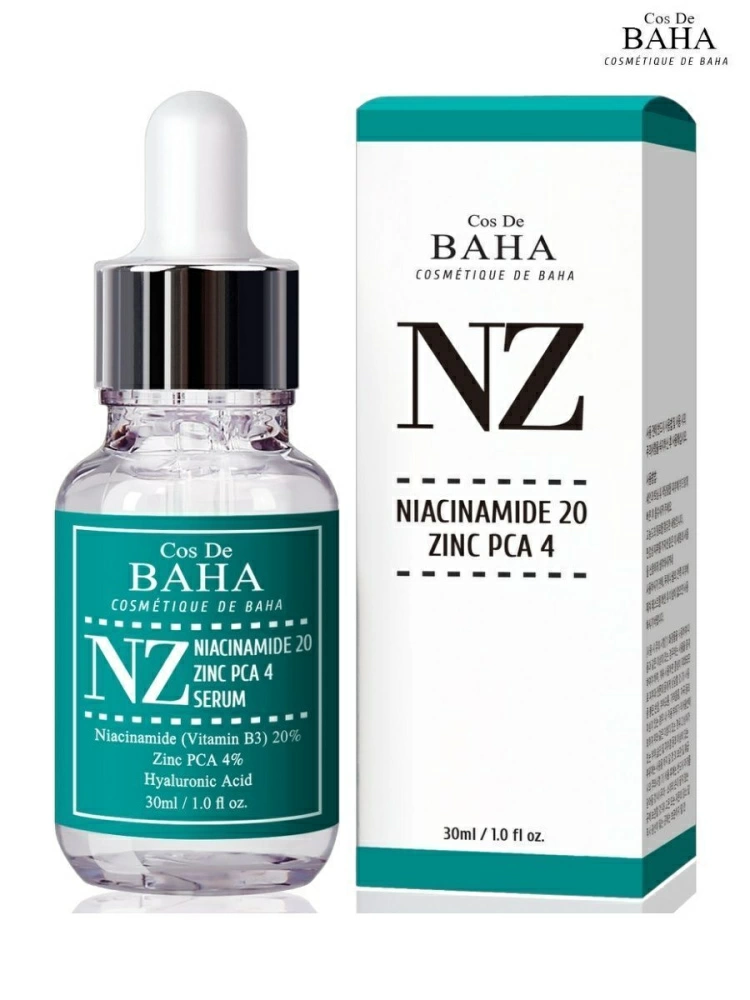 Cos De Baha Укрепляющая сыворотка для сужения пор на лице Niacinamide 20 Serum NZ, 30 мл.