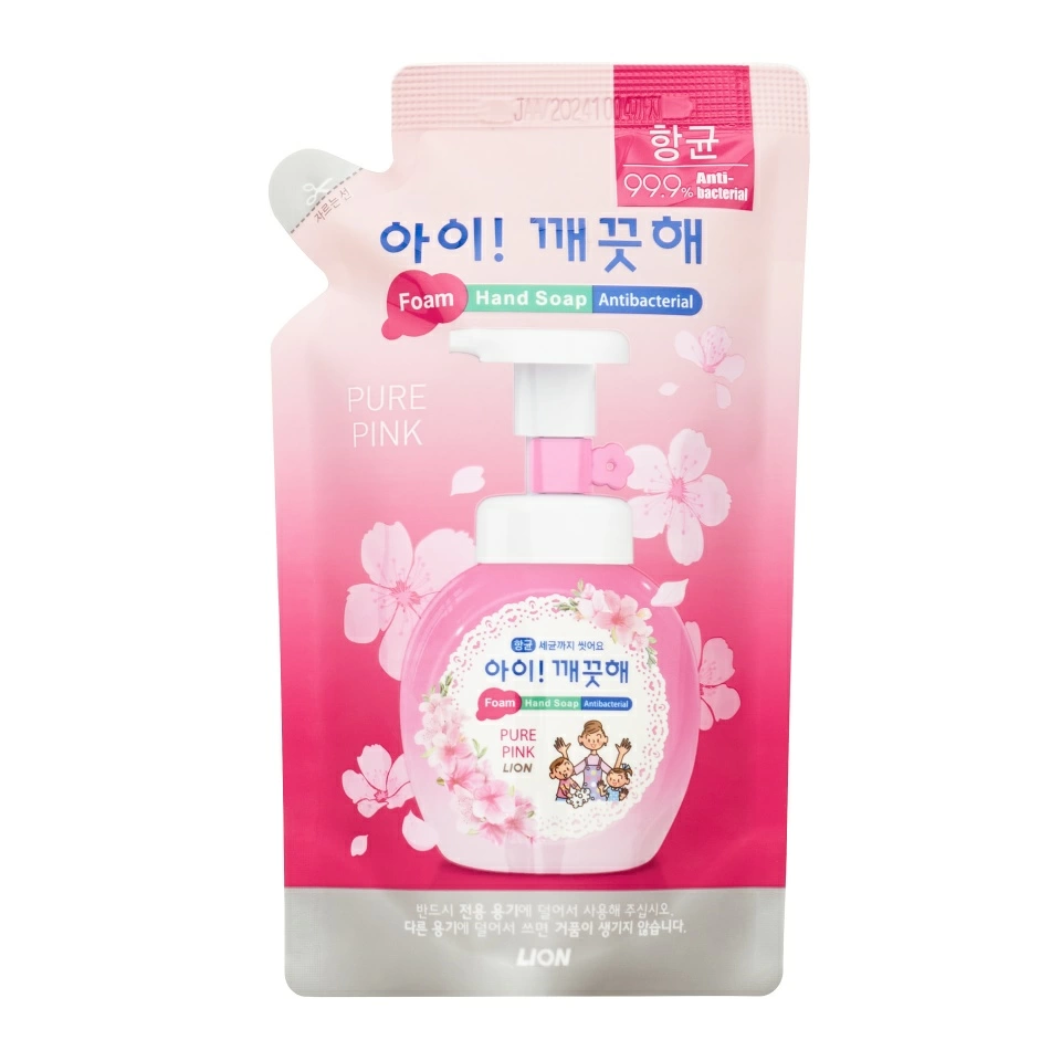 Lion Ai kekute Foam handsoap pure pink 200 мл. Жидкое пенное мыло для рук (цветочный букет)