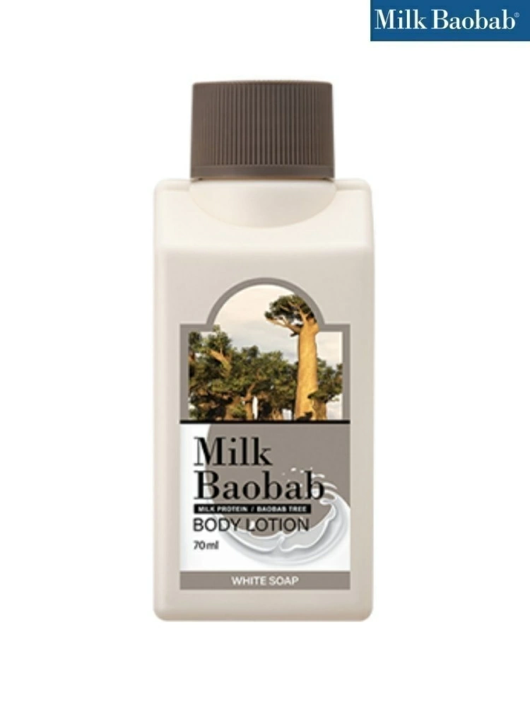 MilkBaobab Лосьон Body Lotion White Soap Travel Edition, 70 мл.