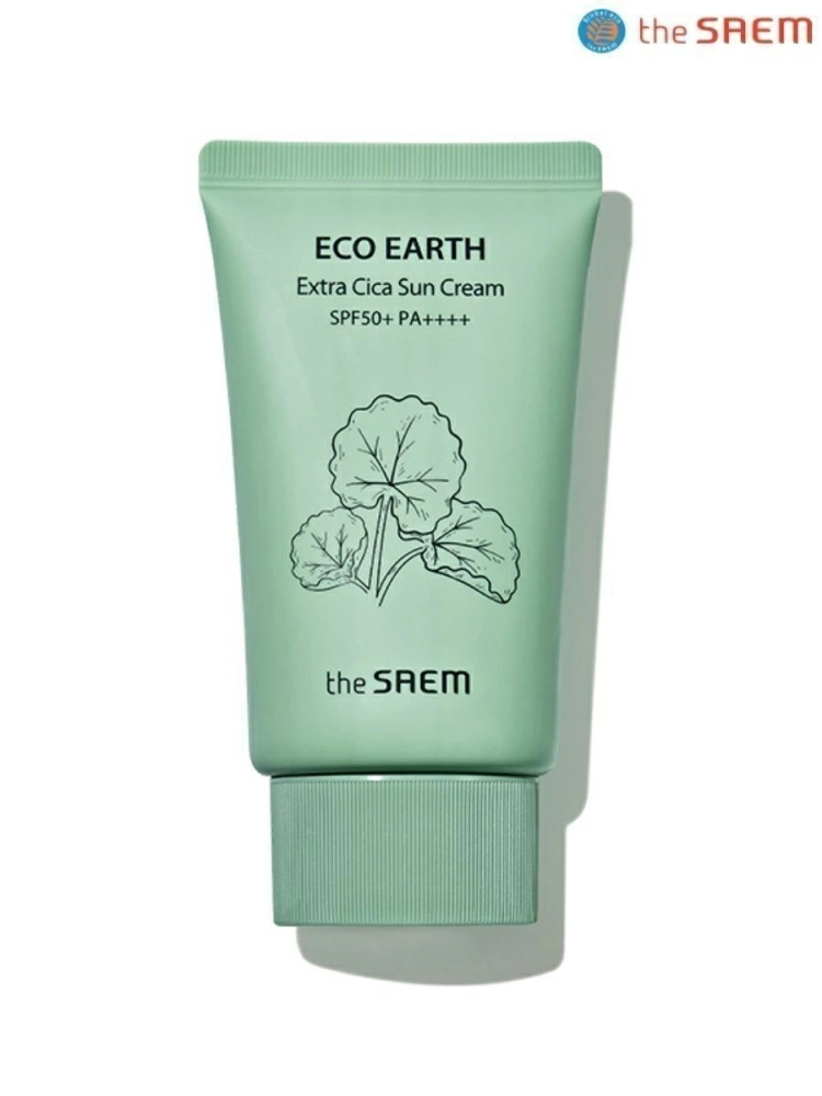 The Saem Солнцезащитный крем Eco Earth Cica Sun Cream, 50 гр.