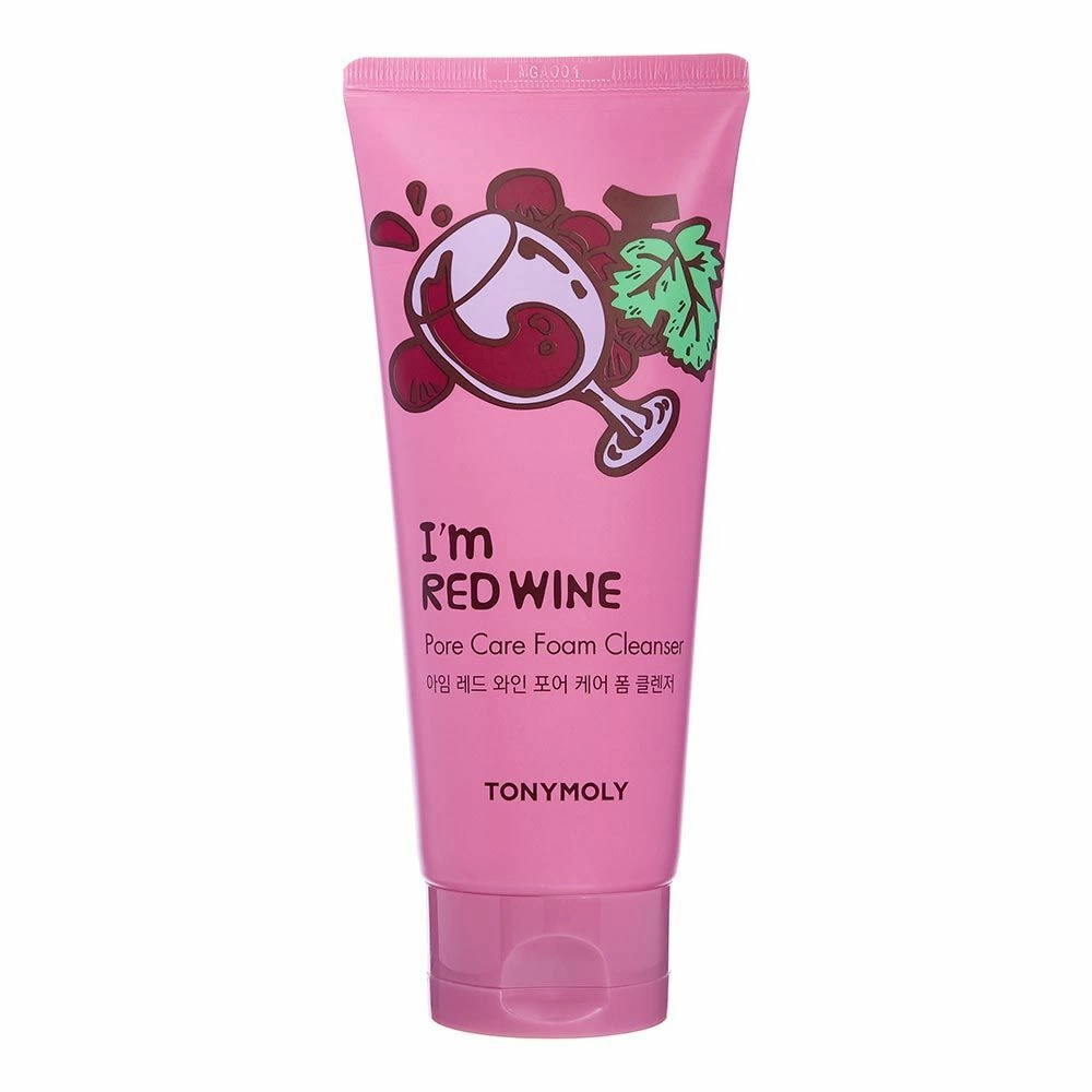 Tonymoly I'M RED WINE PORE CARE FOAM CLEANSER Очищающая пенка для умывания с экстрактом красного вина 180мл