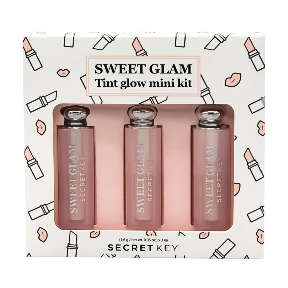 Secret Key Sweet Glam Tint Glow mini Kit Набор: Тинт розовый, Тинт ягодный, Тинт апельсиновый