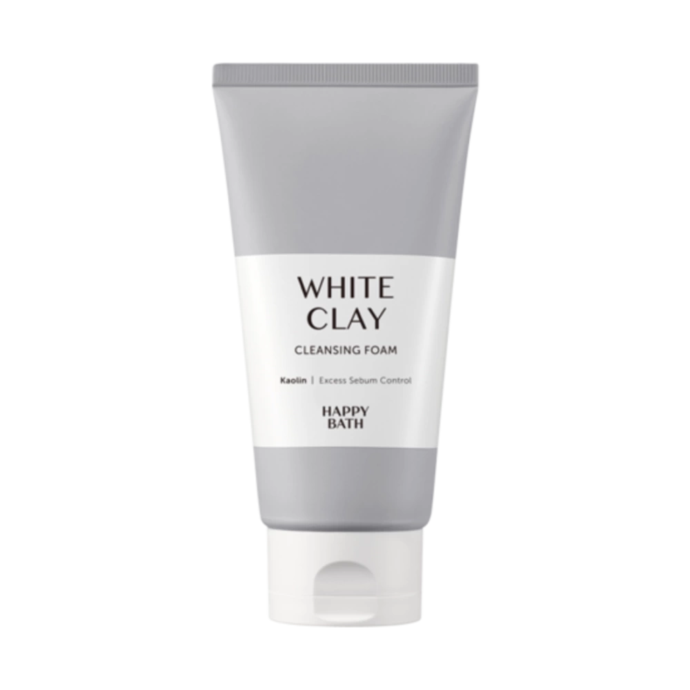 HAPPYBATH Пенка для лица очищающая с белой глиной White Clay Pore Cleansing Foam, 150 гр.