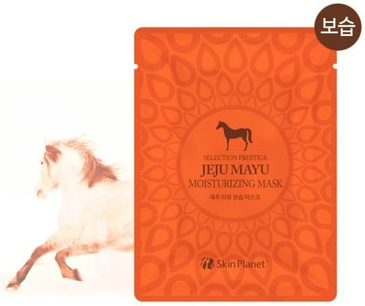 Тканевая маска для лица Mijin Skin Planet Jeju Mayu Moisturizing Mask с лошадиным жиром, 25 гр.
